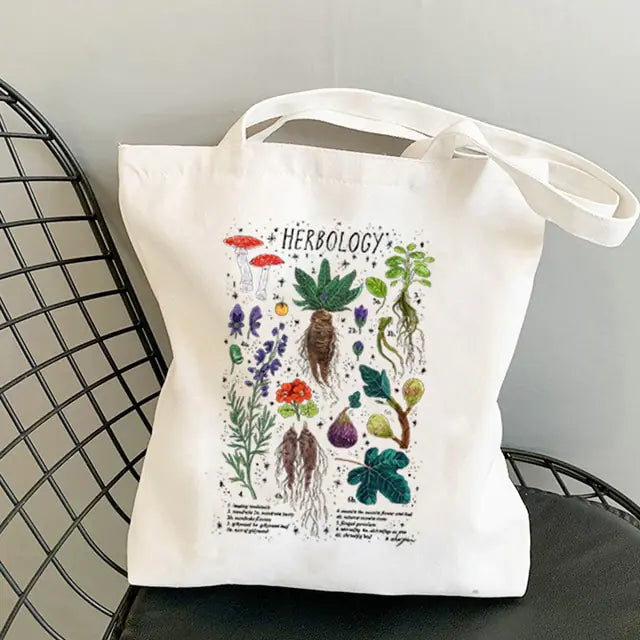 Mushroom Canvas Tote Bag