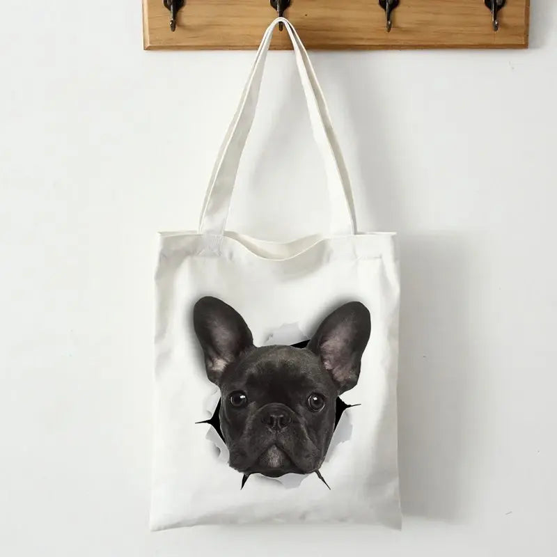 French Bulldog Canvas Tote Bag