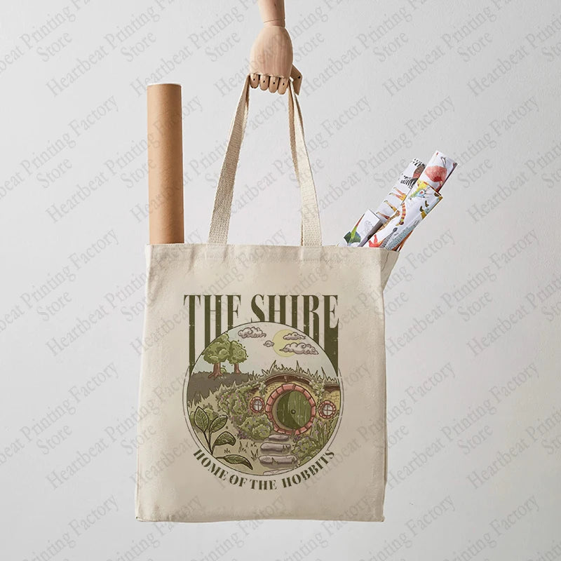 The Shire Pattern Tote Bag Canvas Shoulder Bags