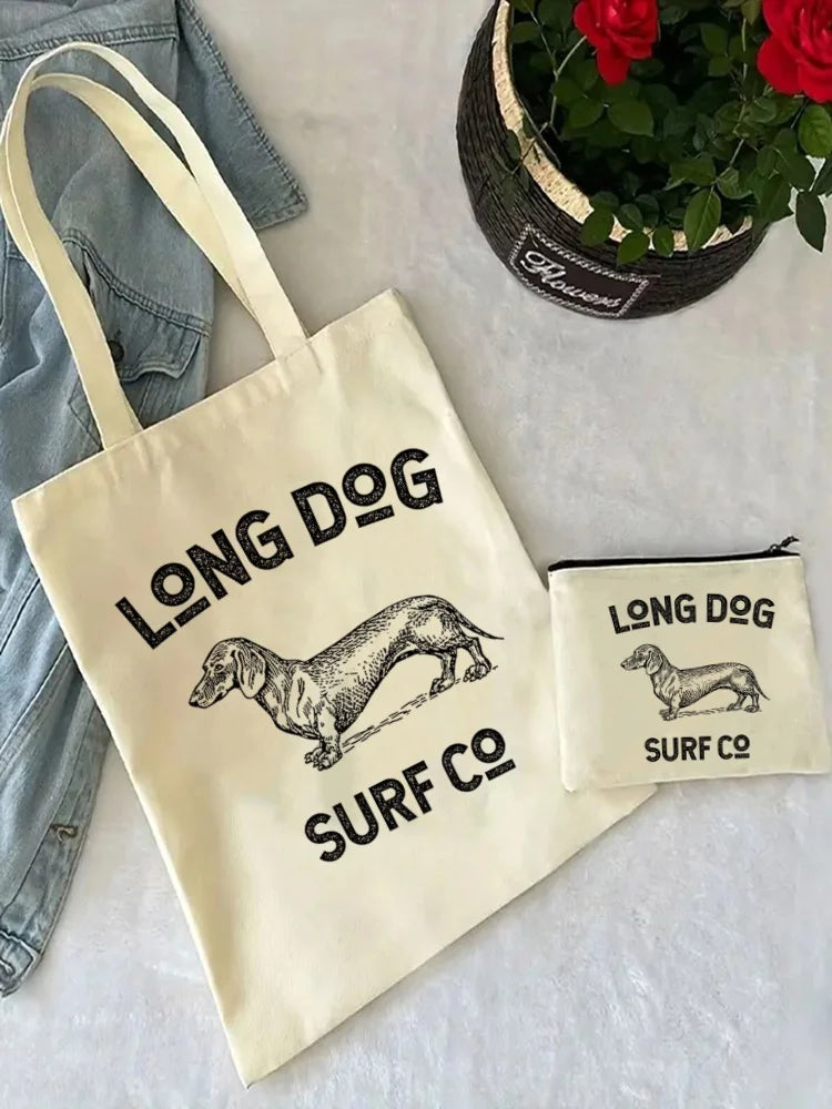 Anatomy Dachshund Dog, “I Do What I Want” Tote Bag