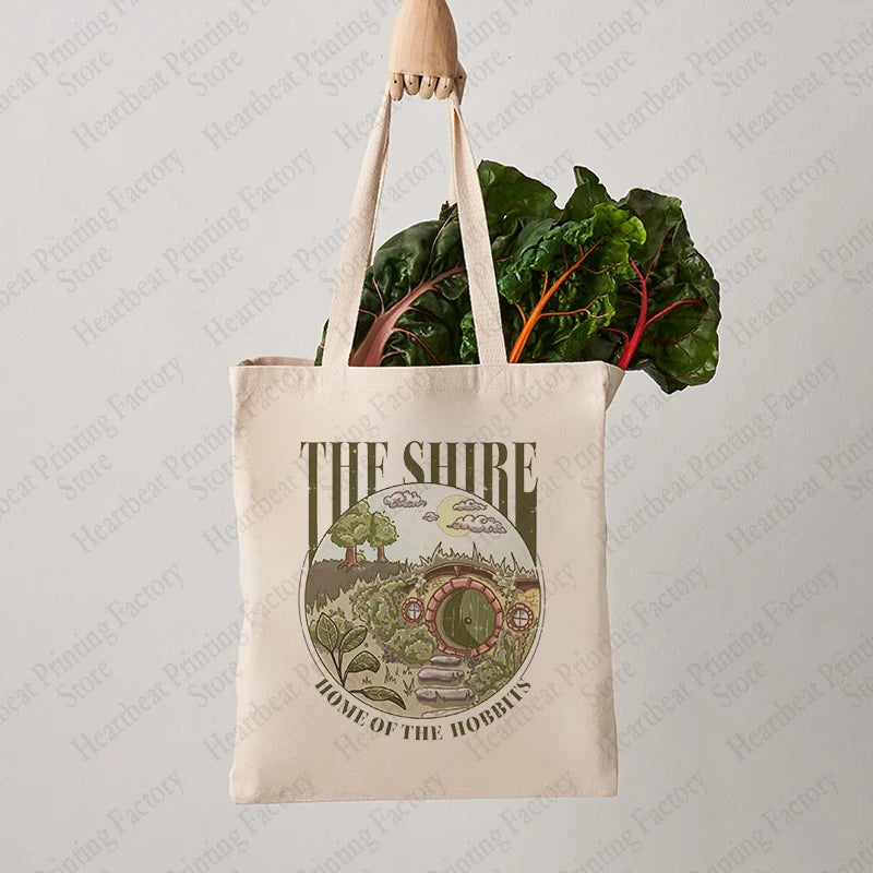 The Shire Pattern Tote Bag Canvas Shoulder Bags