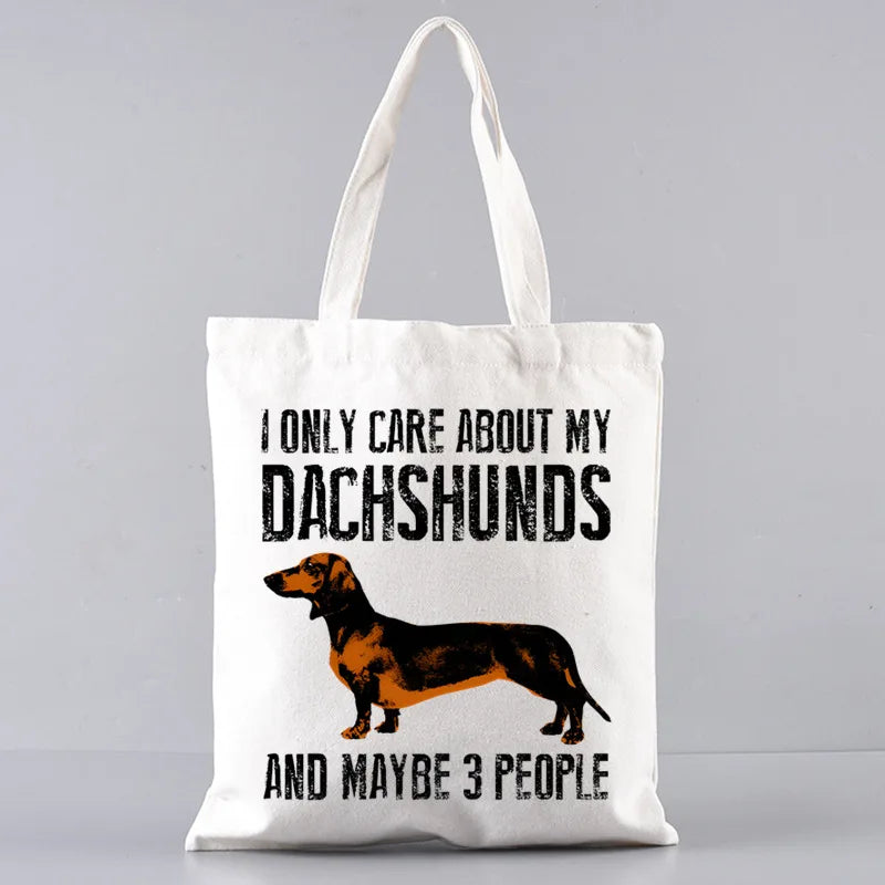 Anatomy Dachshund Dog, “I Do What I Want” Tote Bag