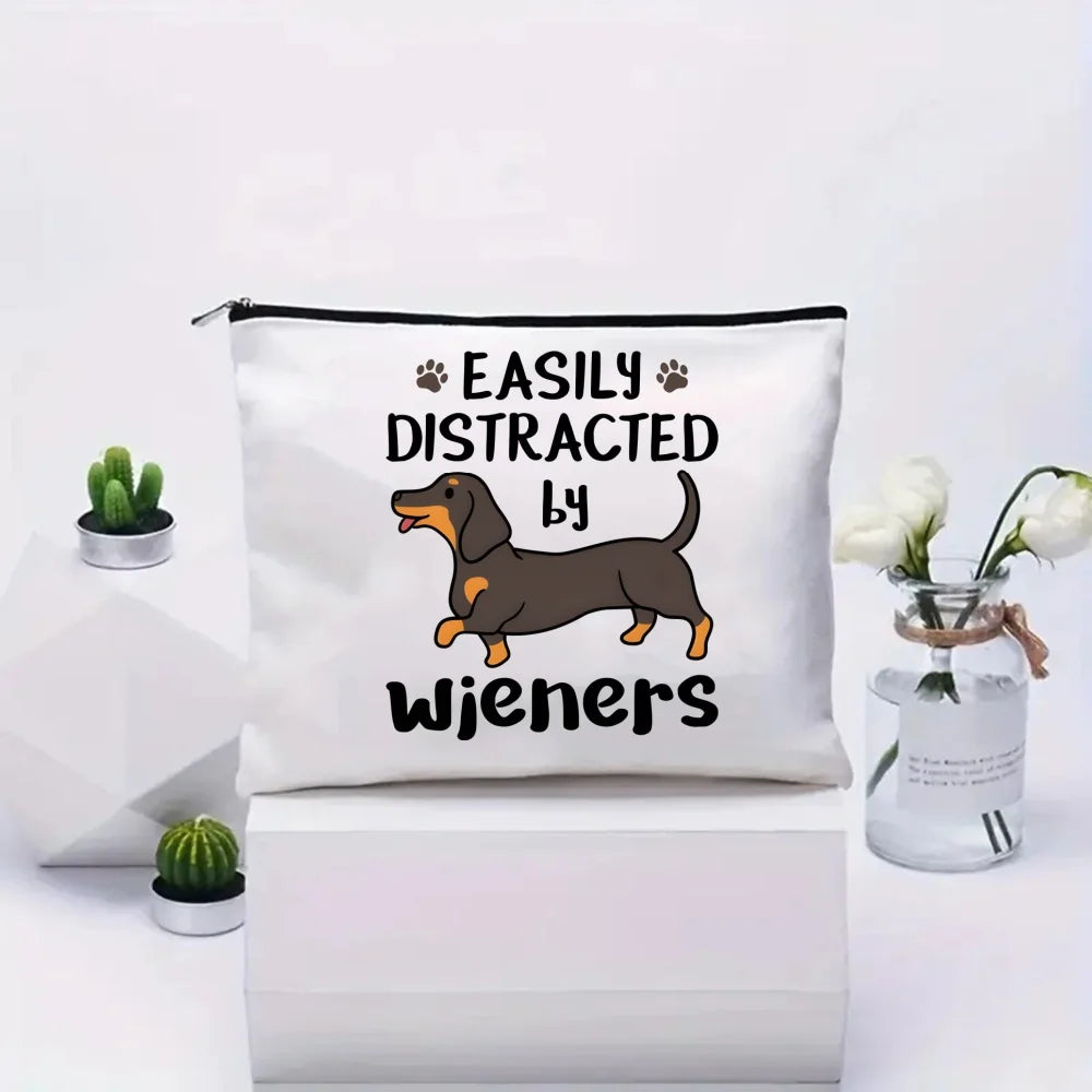 Anatomy Dachshund Dog, “I Do What I Want” Tote Bag