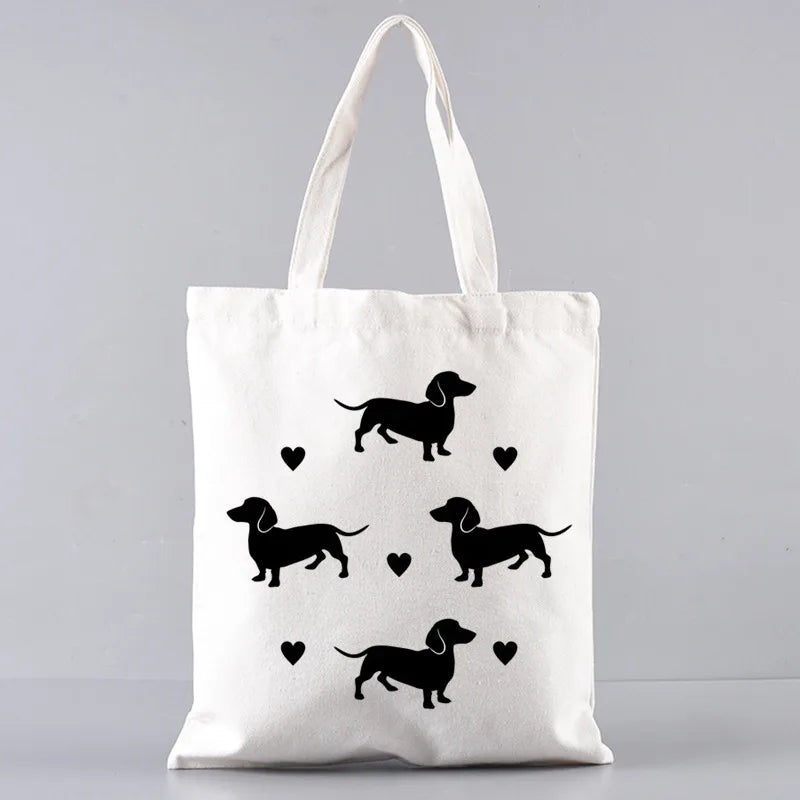 Anatomy Dachshund Dog, “I Do What I Want” Tote Bag