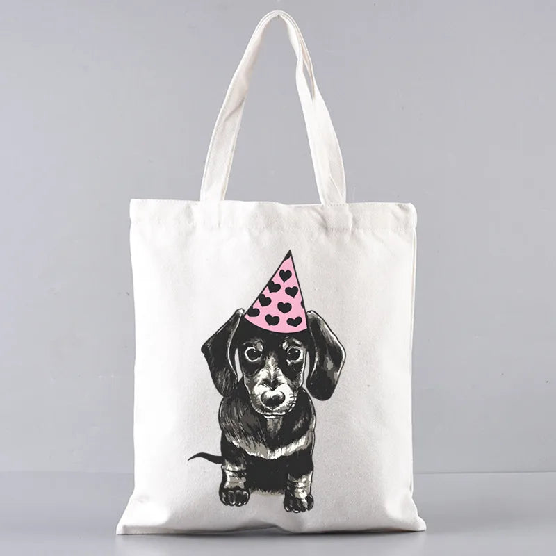 Anatomy Dachshund Dog, “I Do What I Want” Tote Bag