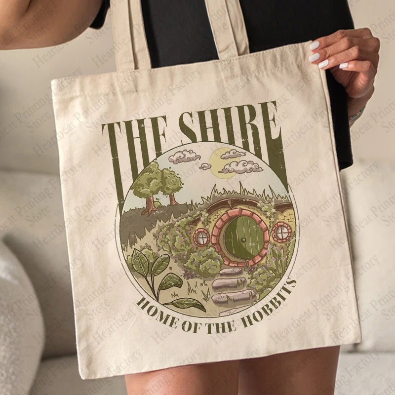 The Shire Pattern Tote Bag Canvas Shoulder Bags