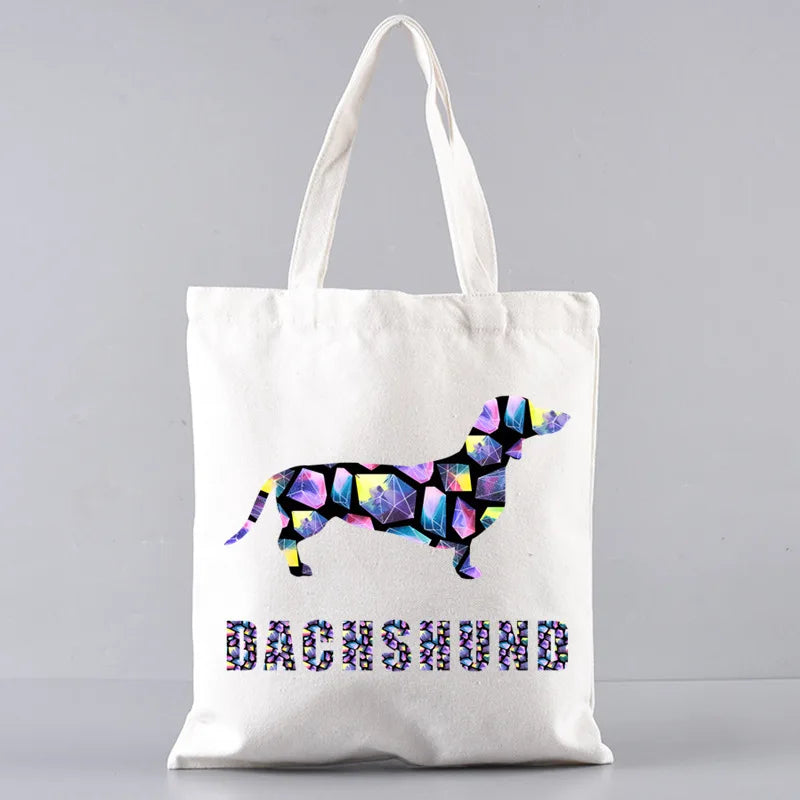 Anatomy Dachshund Dog, “I Do What I Want” Tote Bag