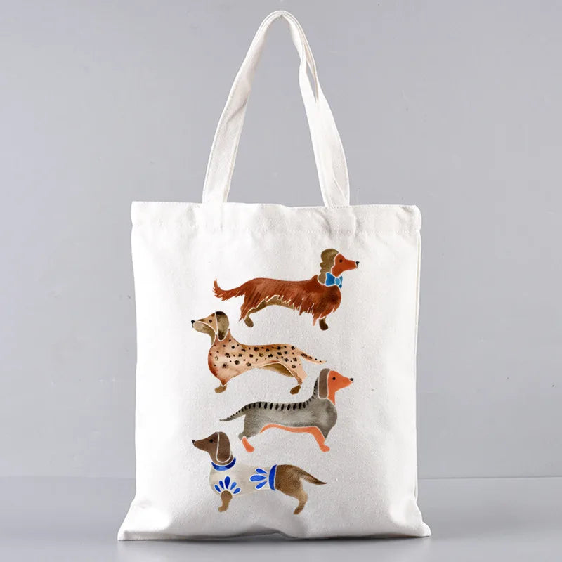 Anatomy Dachshund Dog, “I Do What I Want” Tote Bag