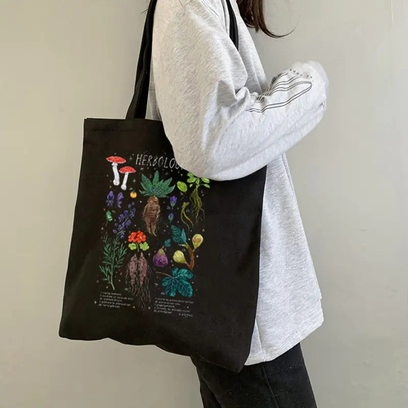 Mushroom Canvas Tote Bag