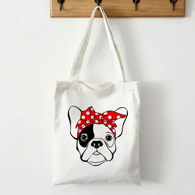 French Bulldog Canvas Tote Bag