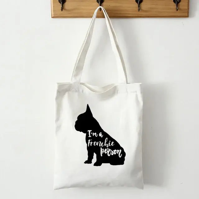 French Bulldog Canvas Tote Bag