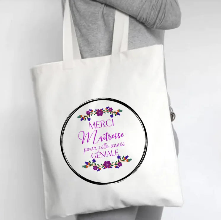 Fleur Canvas Tote Bag