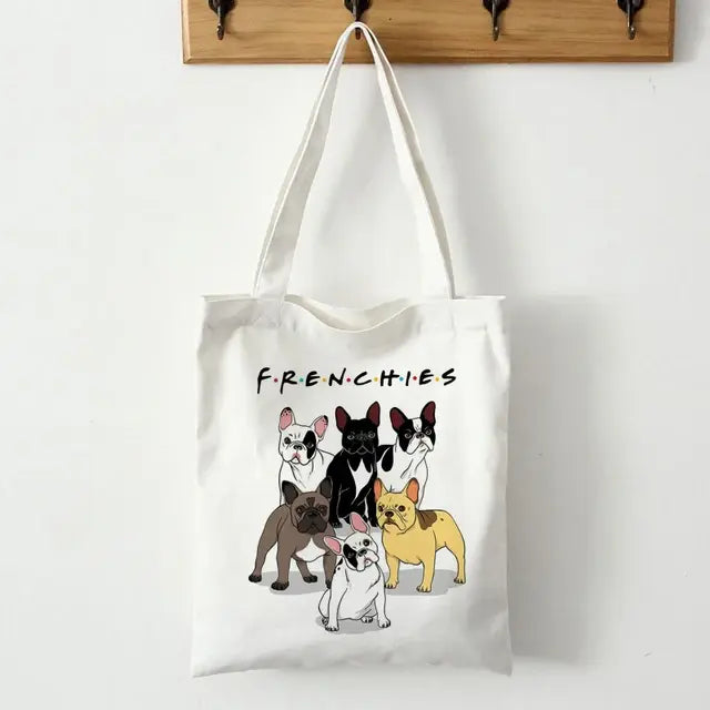 French Bulldog Canvas Tote Bag